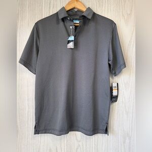 PGA Tour Performance Pattern Polo Shirt Caviar